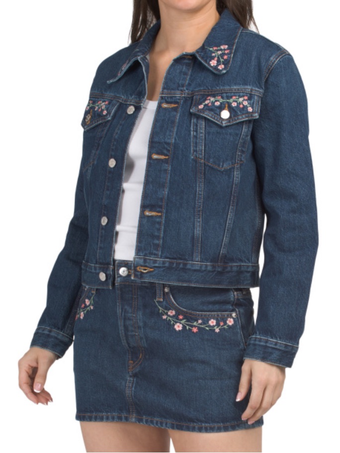Etica Embroidered Jacket With Floral Detail